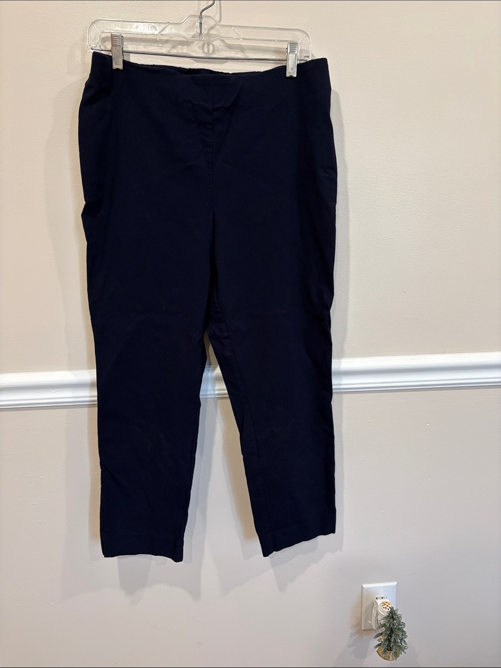Talbots Navy Cropped Ankle Pants